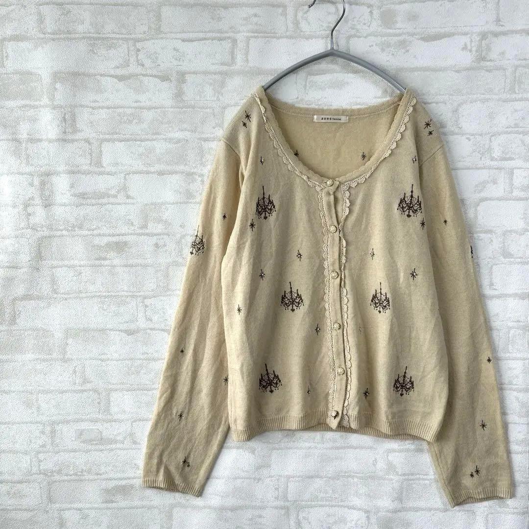 axes femme カーディガン